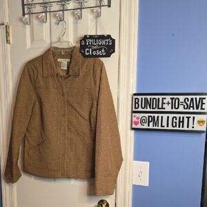 Requirements Gold Quilted Jacket Large